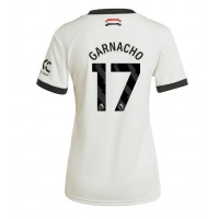 Camiseta Manchester United Alejandro Garnacho #17 Tercera Equipación para mujer 2024-25 manga corta